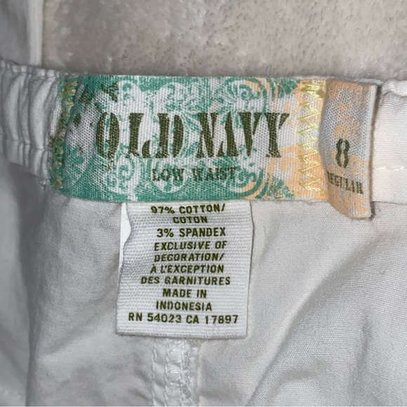 White Lightweight Baggy Cargo Pants - Picture 5 of 10